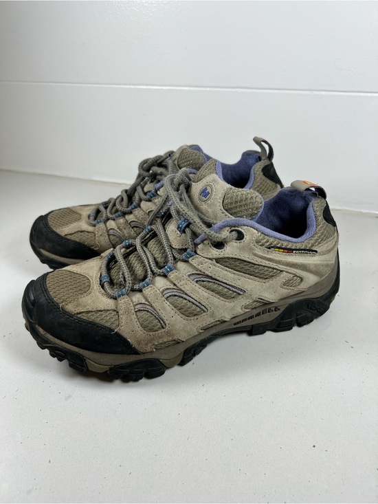 Merrell Shoes - Merrell Moab Ventilator Vibram Hiking Shoes Taupe Gray Women’s Size 8